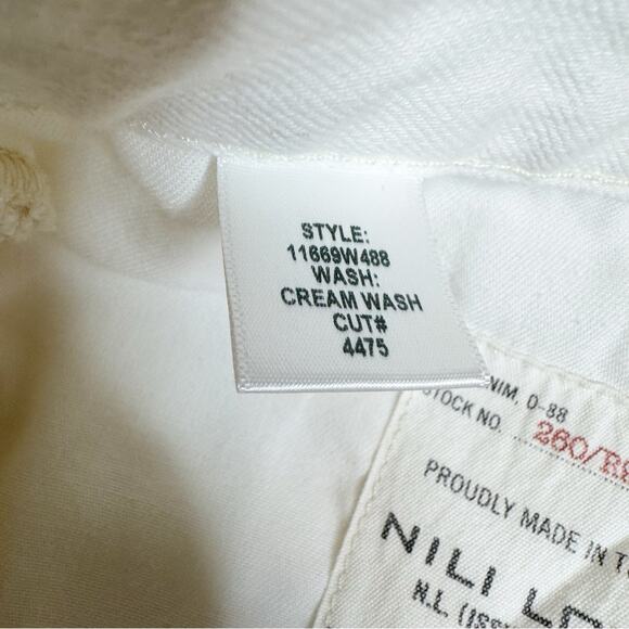 Nili Lotan Juliet High Waist Jeans in Cream Wash Size 25 - Picture 14 of 16